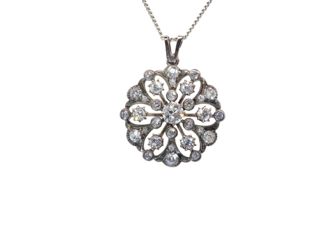 An antique diamond pendant