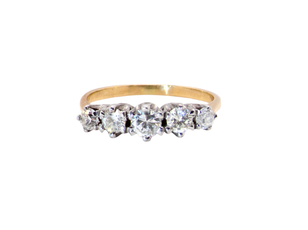 A vintage five stone Diamond Ring