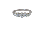 An early 20th Century fiuve stone Diamond ring