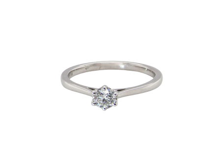 A Certificated Diamond solitaire ring