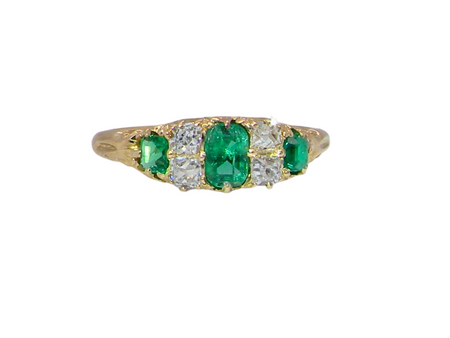 An exceptional antique Emerald and Diamond Ring