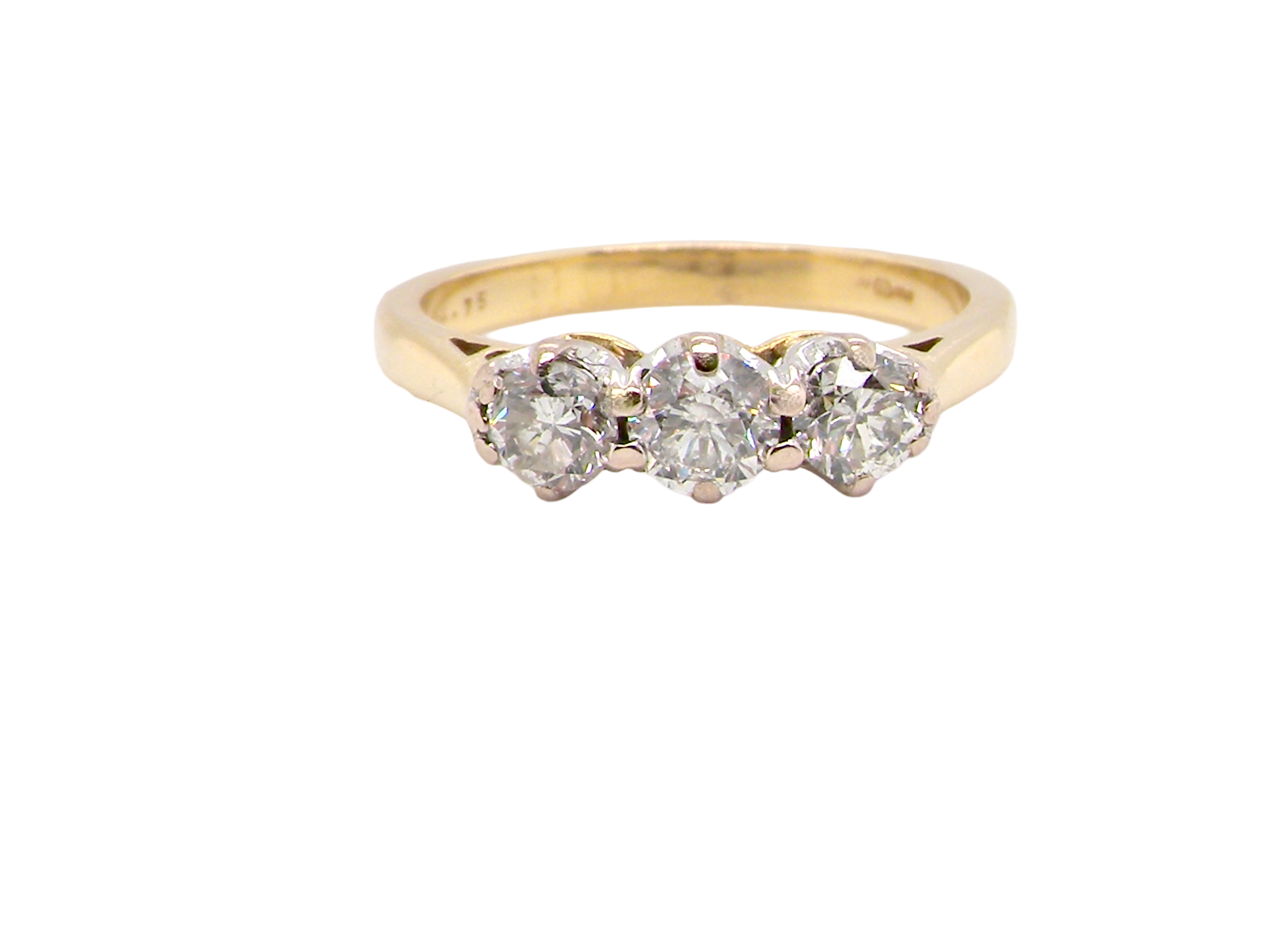 A three stone Trilogy Diamond ring