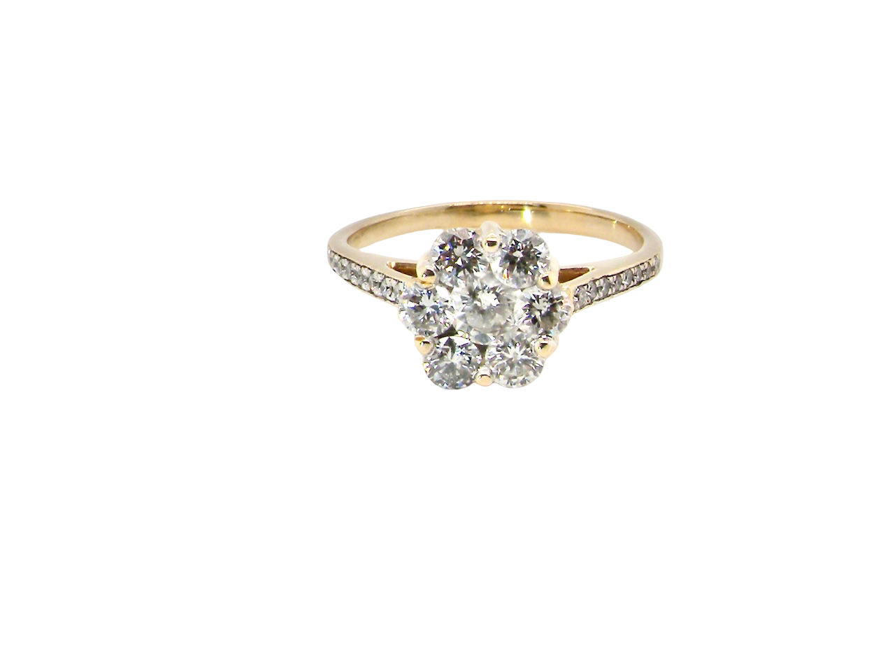 An impressive Diamond cluster ring