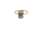 An unusual vintage Sapphire and Diamond ring