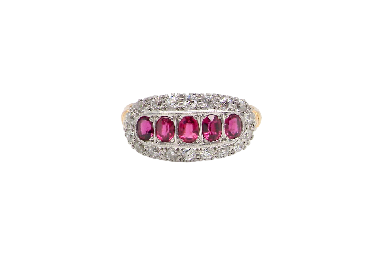 An Edwardian Ruby and Diamond Ring