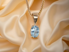 An Aquamarine solitaire pendant