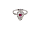 An Art Deco style Ruby and Diamond ring
