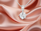 A Platinum Solitaire Diamond Necklace