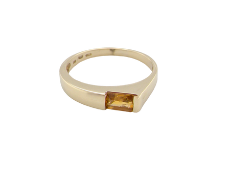 An unusual Citrine dress ring