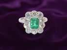 C/A fabulous Emerald and Diamond ring