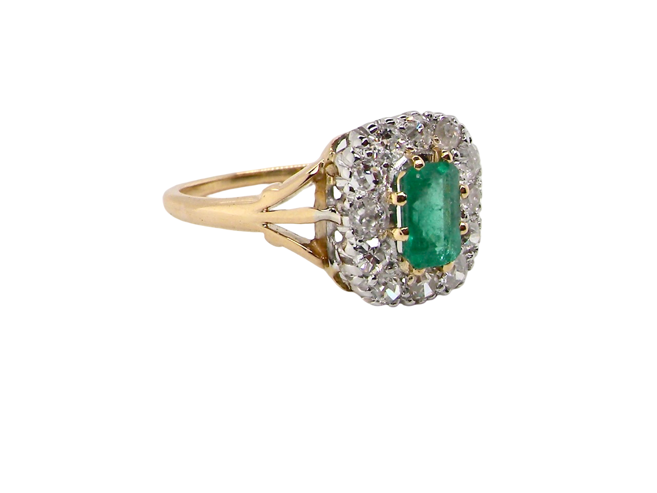 A vintage Emerald and Diamond ring