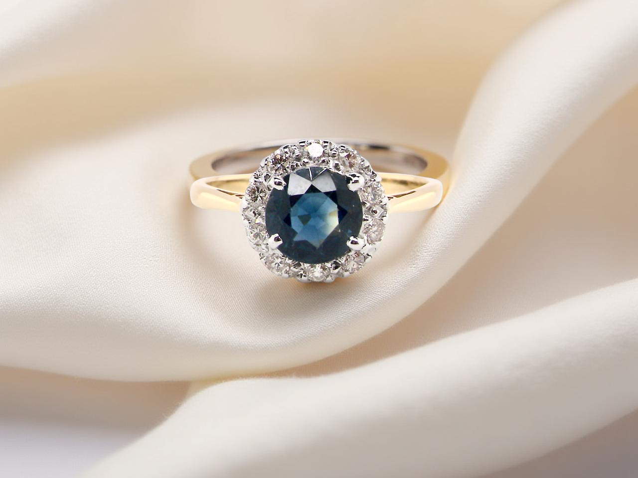 A vintage Sapphire and Diamond Ring