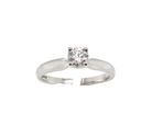 single stone diamond ring