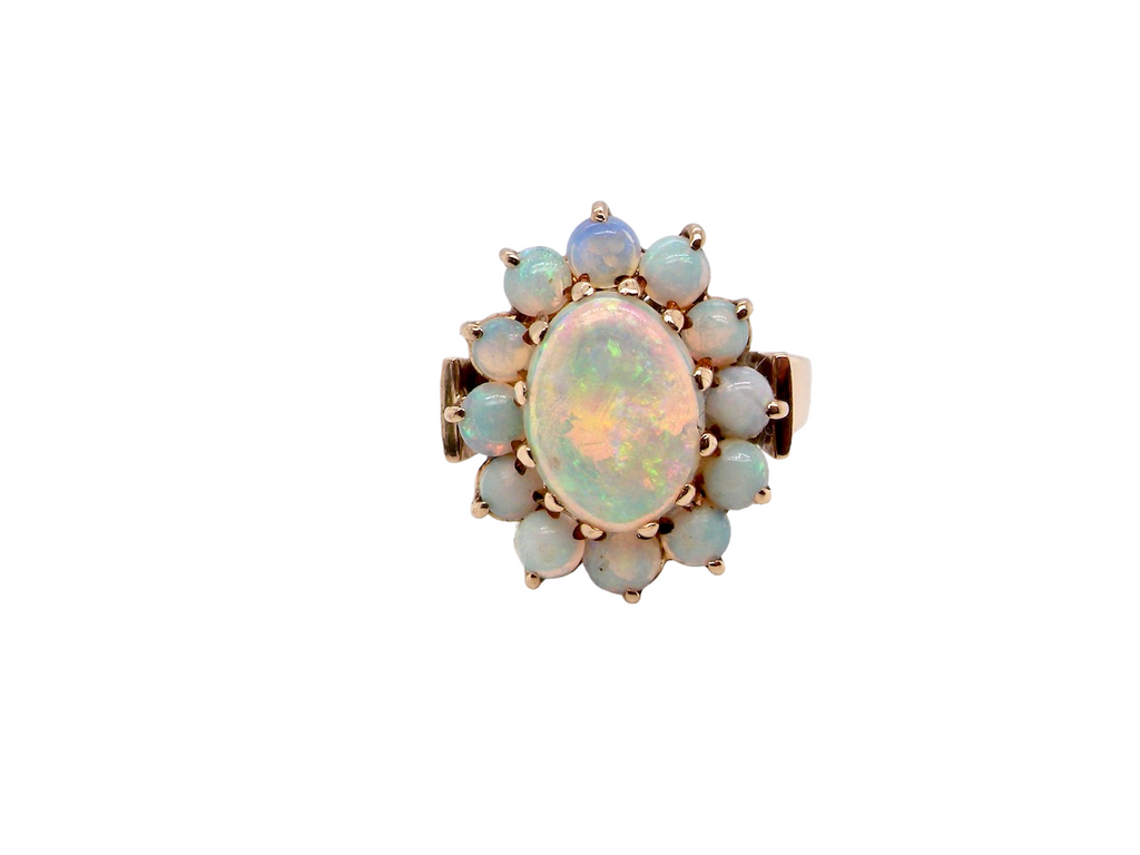  opal cluster ring