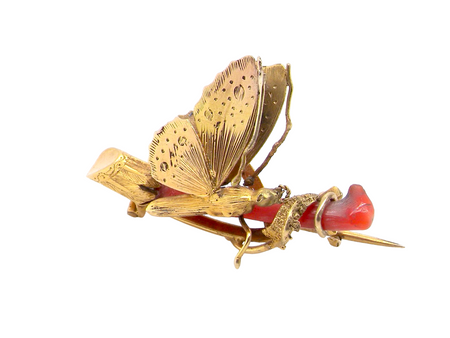 A vintage butterfly brooch