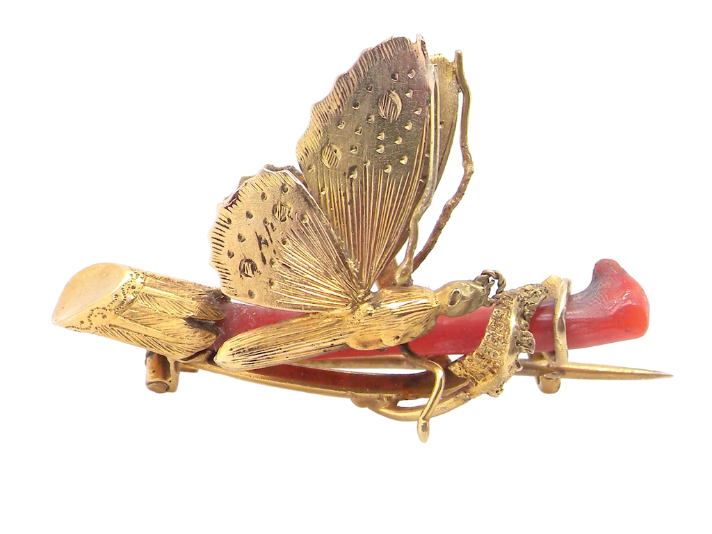 vintage butterfly brooch