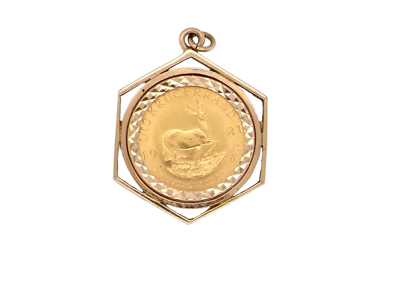 1/10th Krugerrand pendant 