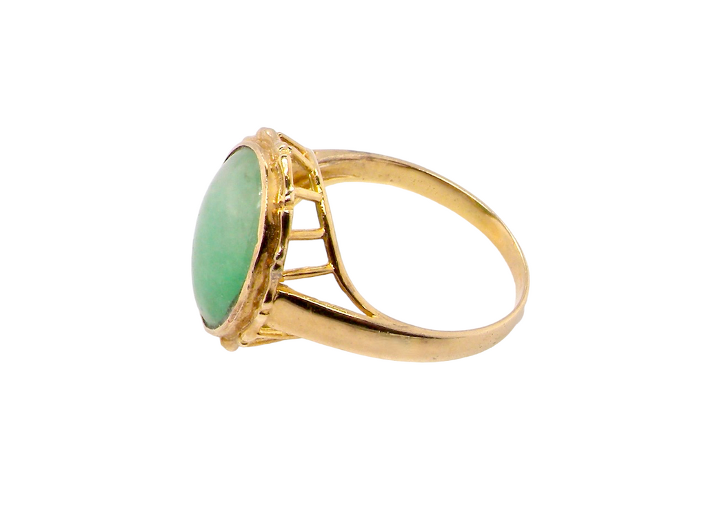 A jade dress ring