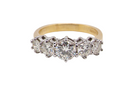 five stone diamond ring