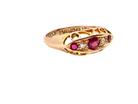 vintage ruby and diamond ring