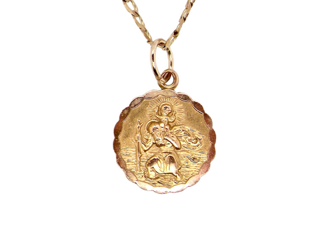A gold St Christopher