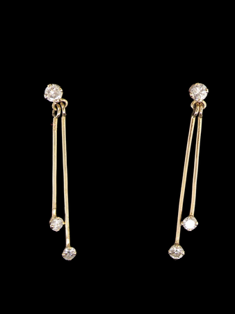  diamond drop earrings