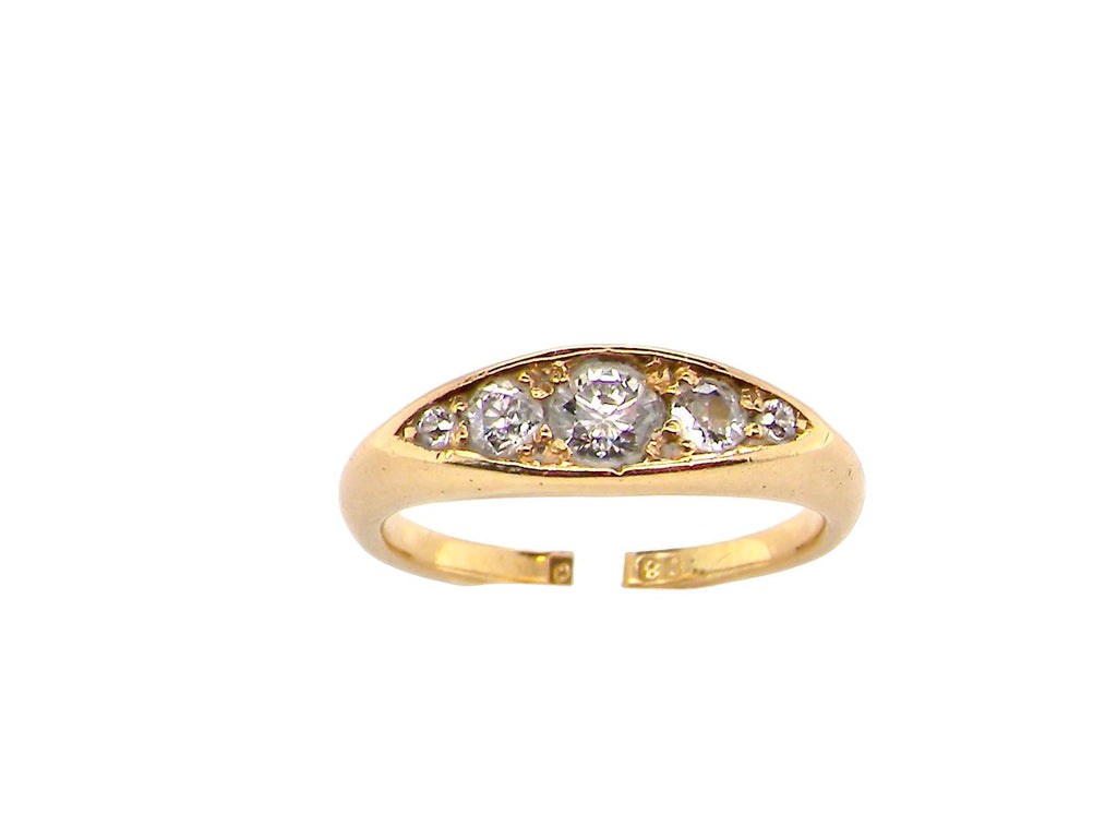  five stone diamond ring