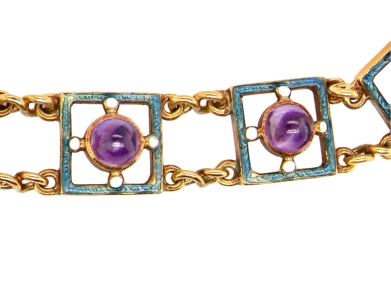 Art & Crafts amethyst bracelet