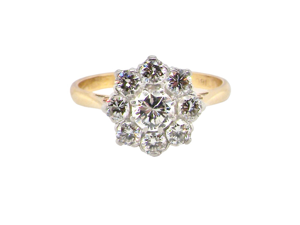  diamond cluster ring