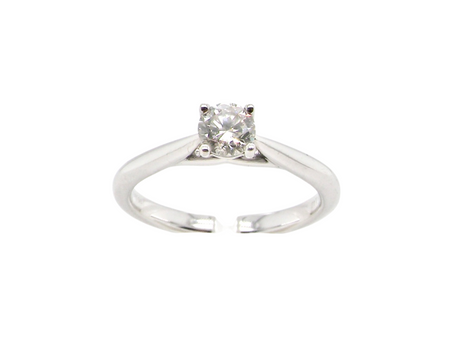 A solitaire diamond  engagement ring