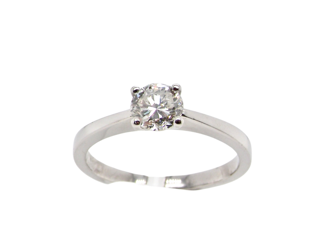 solitaire diamond engagement ring