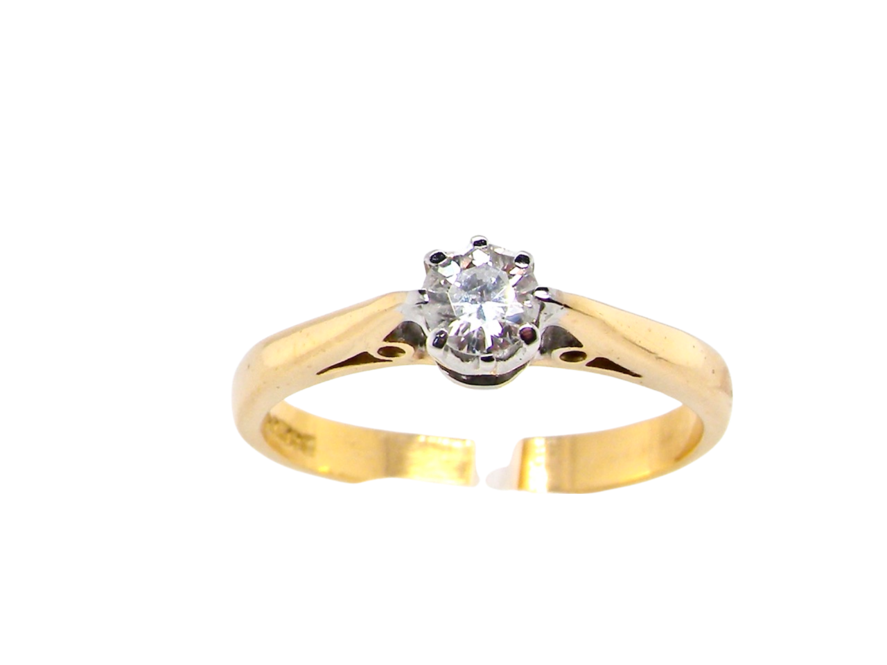 solitaire diamond engagement ring