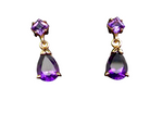  pair of Amethyst earrings