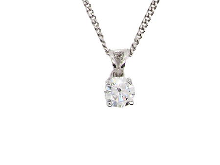 A fine half carat diamond pendant