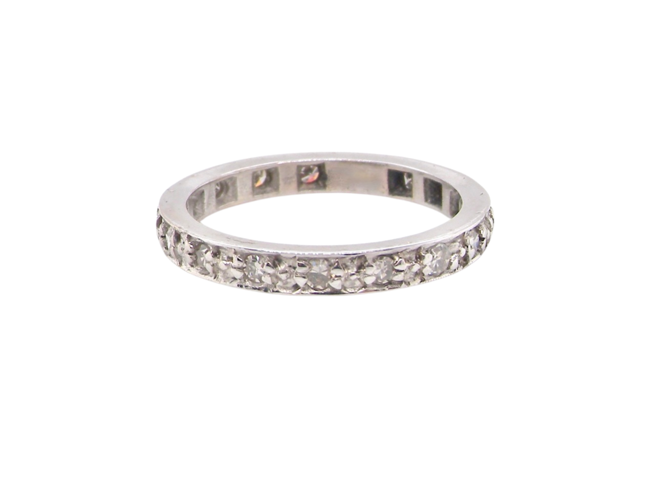 18 carat white gold diamond eternity ring