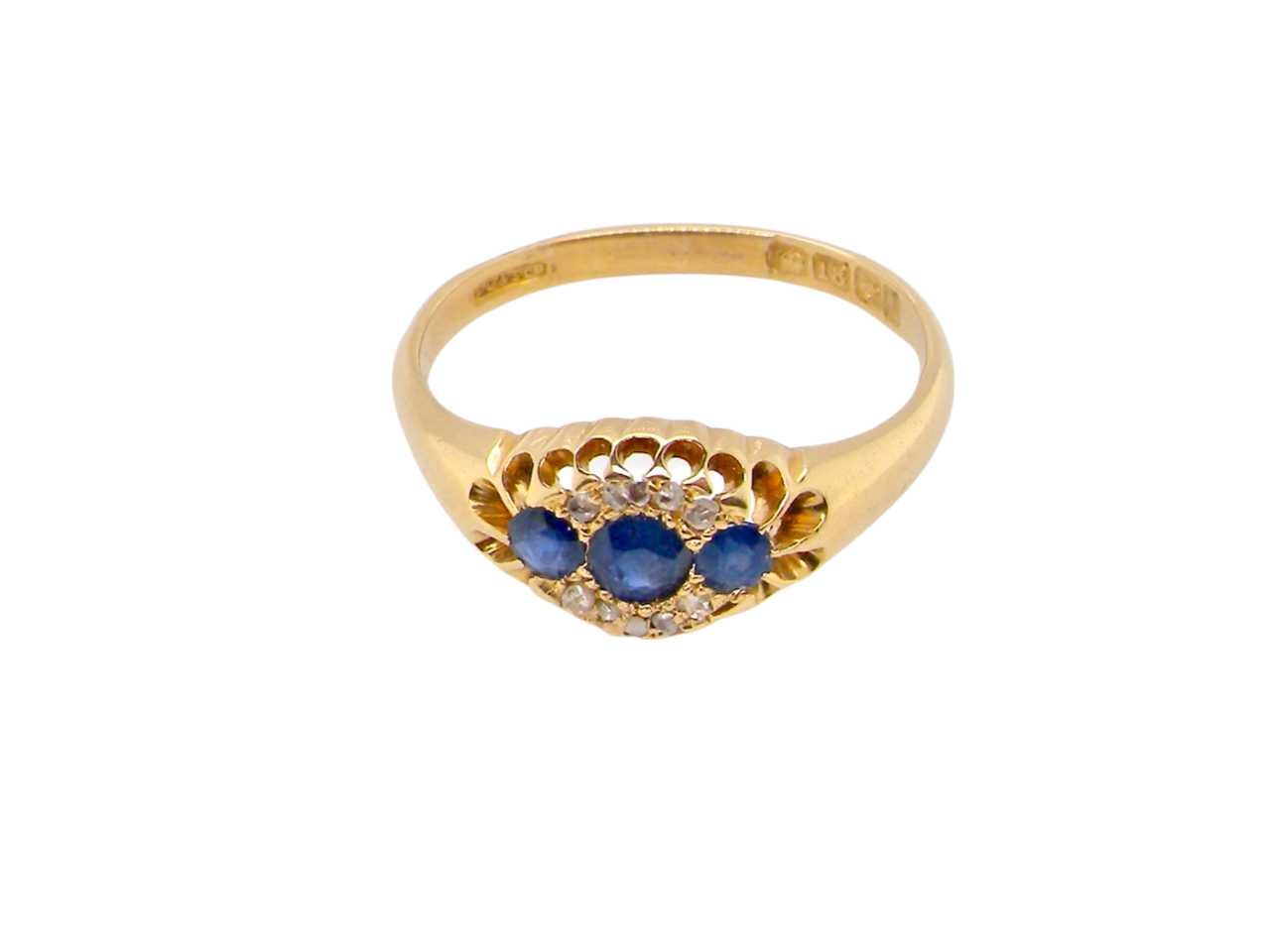 sapphire and diamond ring