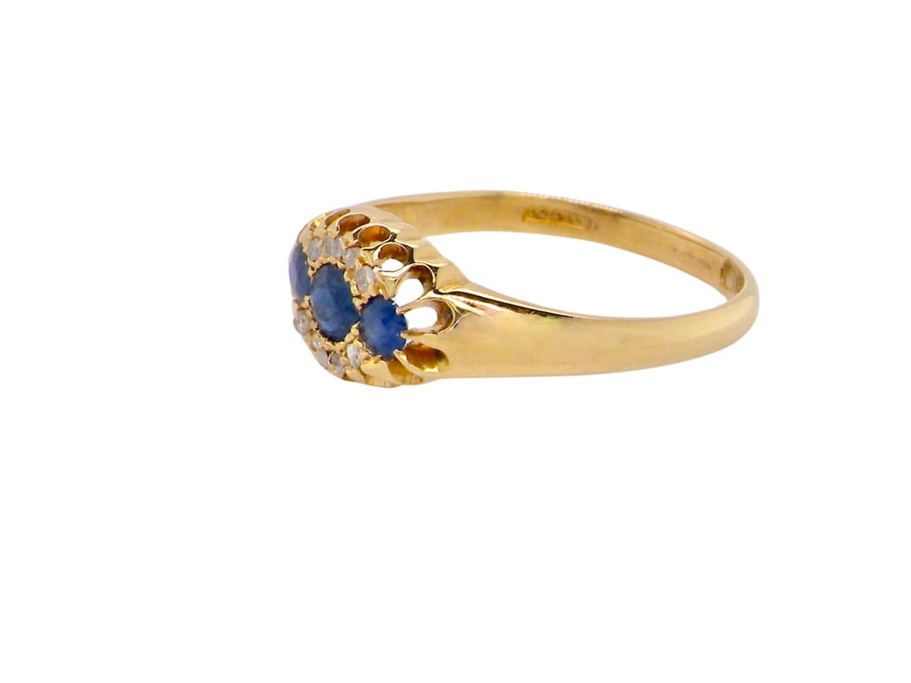  Edwardian sapphire and diamond ring