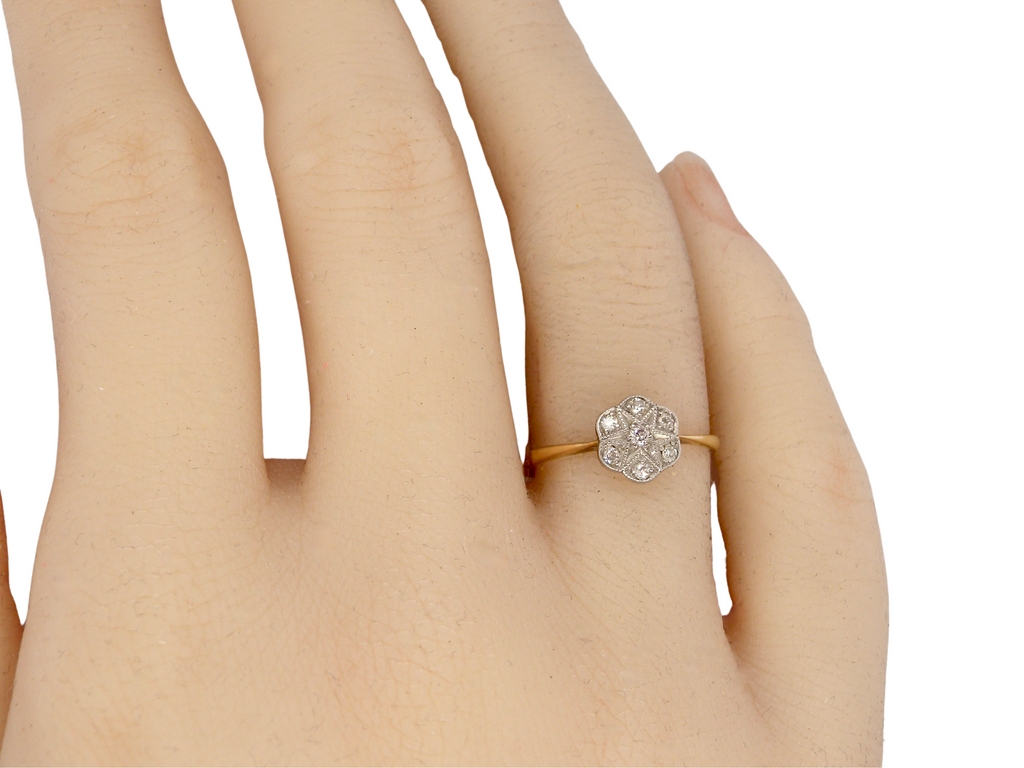 A vintage diamond engagement ring