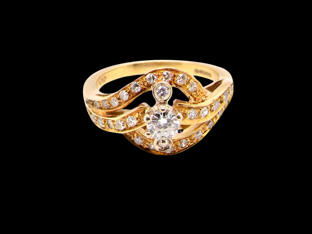  18 carat diamond set ring