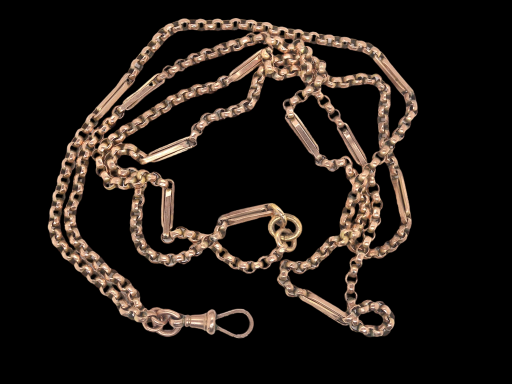 vintage rose gold neck chain