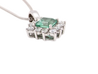  emerald and diamond pendant