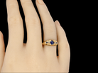 sapphire and diamond ring