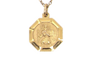  9 carat gold St Christopher pendant