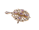 amethyst and pearl pendant/brooch