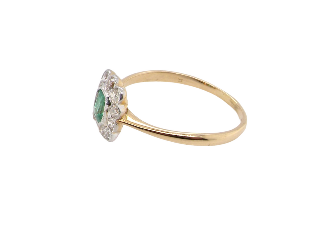  emerald and diamond ring