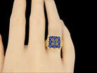 An unusual lapis   ring