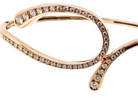  gold diamond loop bangle