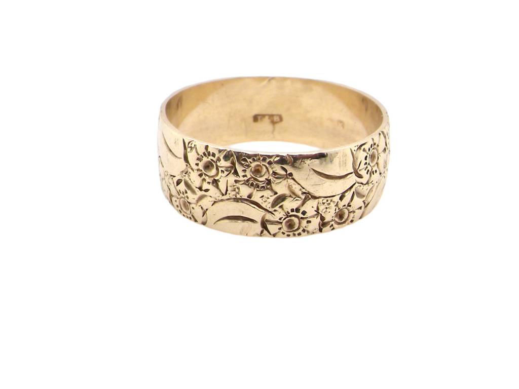 A Hand Engraved Vintage Wedding Ring