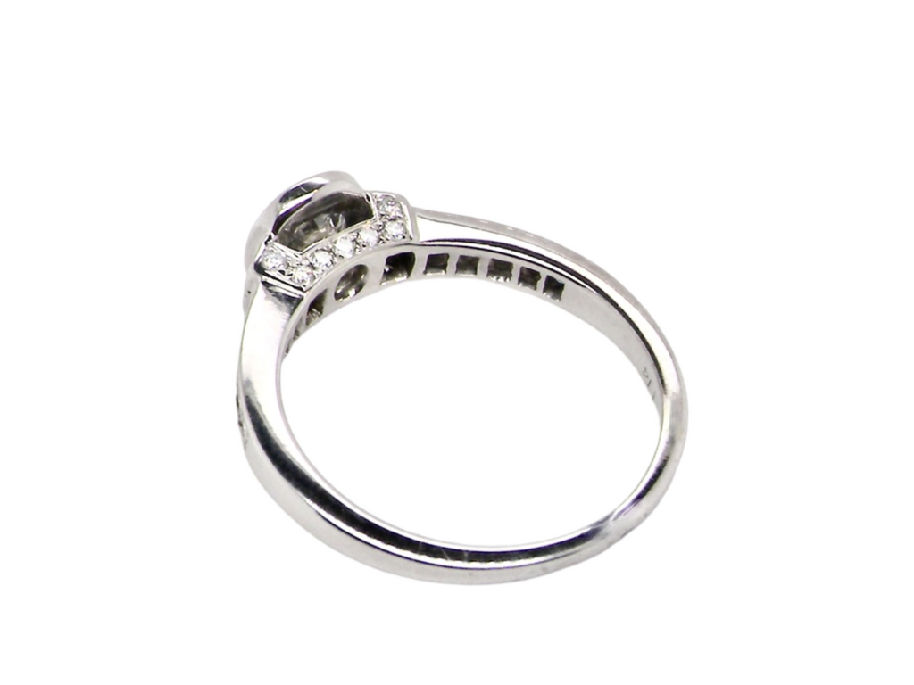 rear view Solitaire Diamond Ring