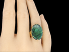 lovely black opal dress ring